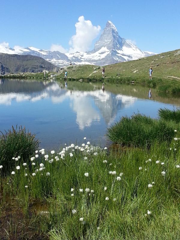 20130727_110815.jpg - 27.7. Stellisee bei Wanderung oberhalb Zermatt (Sunnegga - Stellisee - Riffealp)