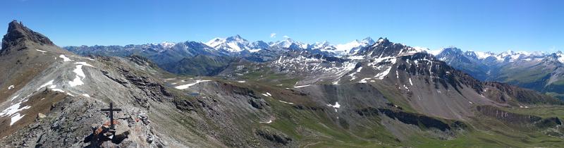 20130731_115133.jpg - 31.7. Panorama vom Pointes de Tsavolire 3026 bei Bike-Run-Bike Tour (Bike bis Alpage Lovengo)