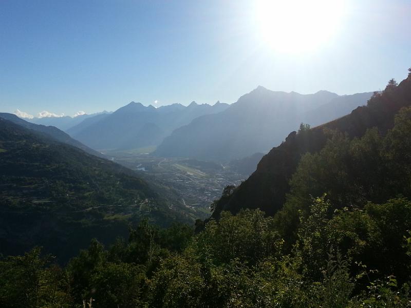 20130731_192244.jpg - 31.7. Aussicht vom Camping Grand Paradis in Nax