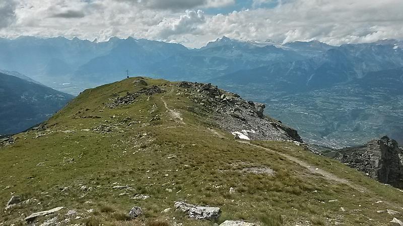 20140808_163557.jpg - 8.8.  Mont Noble Vorgipfel 2654m vom Haupgipfel 2673m aus